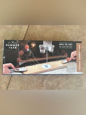 Wooden Tabletop Basketball Game - Black & Natural Wood